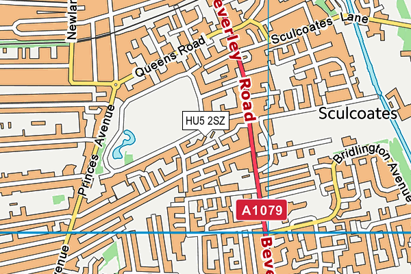 HU5 2SZ map - OS VectorMap District (Ordnance Survey) HU5 2SZ map - OS VectorMap District (Ordnance Survey)