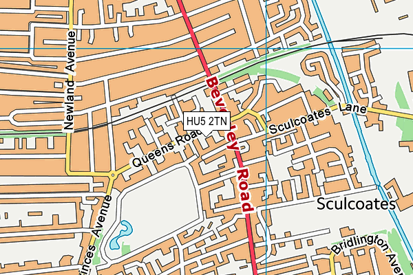 HU5 2TN map - OS VectorMap District (Ordnance Survey) HU5 2TN map - OS VectorMap District (Ordnance Survey)