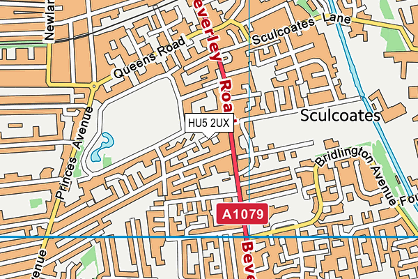 HU5 2UX map - OS VectorMap District (Ordnance Survey) HU5 2UX map - OS VectorMap District (Ordnance Survey)