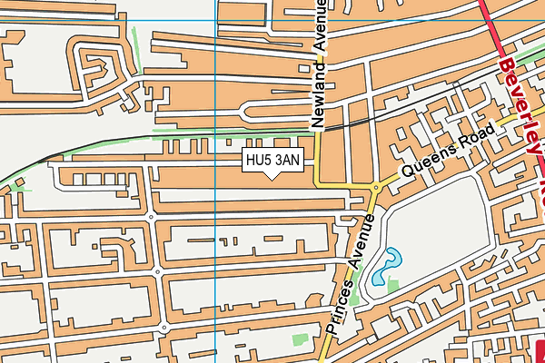 HU5 3AN map - OS VectorMap District (Ordnance Survey) HU5 3AN map - OS VectorMap District (Ordnance Survey)