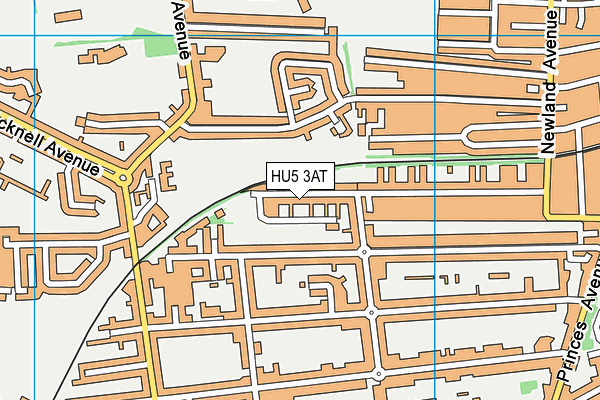 HU5 3AT map - OS VectorMap District (Ordnance Survey) HU5 3AT map - OS VectorMap District (Ordnance Survey)
