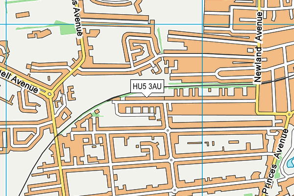 HU5 3AU map - OS VectorMap District (Ordnance Survey) HU5 3AU map - OS VectorMap District (Ordnance Survey)
