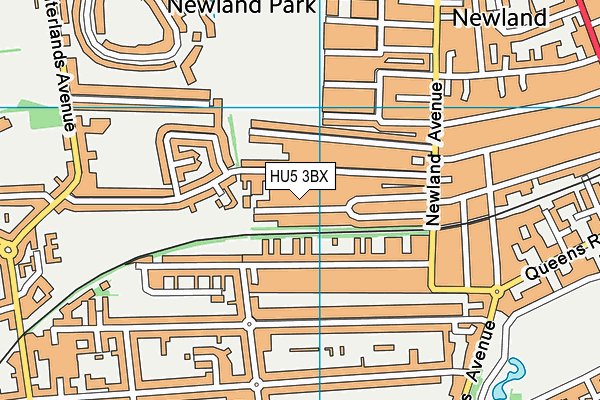 HU5 3BX map - OS VectorMap District (Ordnance Survey) HU5 3BX map - OS VectorMap District (Ordnance Survey)