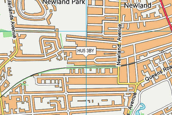 HU5 3BY map - OS VectorMap District (Ordnance Survey) HU5 3BY map - OS VectorMap District (Ordnance Survey)