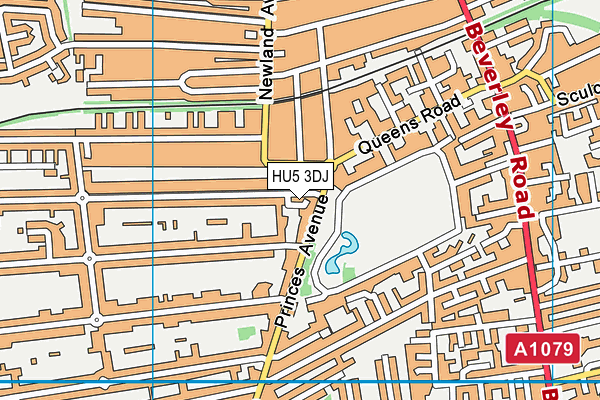 HU5 3DJ map - OS VectorMap District (Ordnance Survey) HU5 3DJ map - OS VectorMap District (Ordnance Survey)