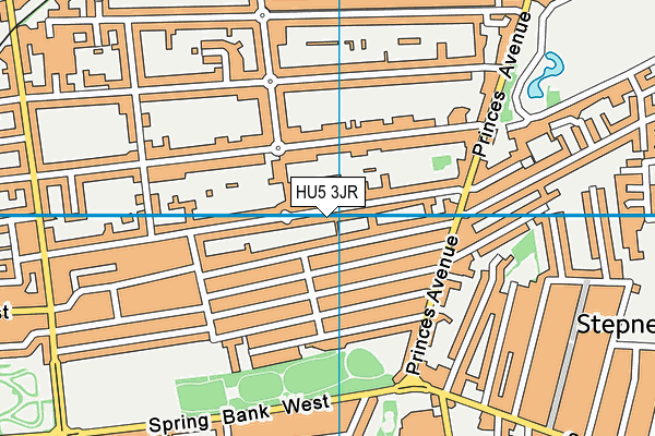 HU5 3JR map - OS VectorMap District (Ordnance Survey) HU5 3JR map - OS VectorMap District (Ordnance Survey)