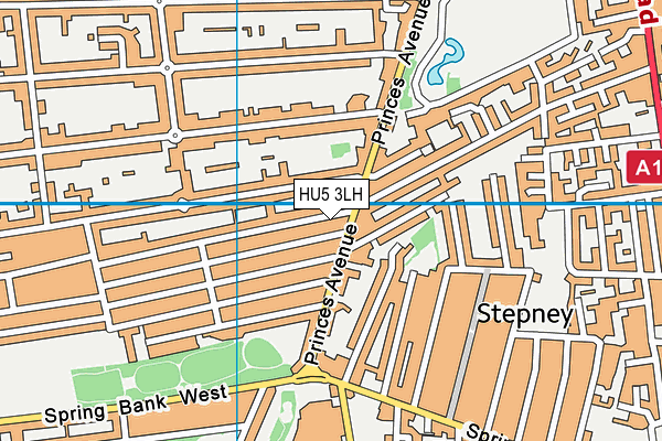 HU5 3LH map - OS VectorMap District (Ordnance Survey) HU5 3LH map - OS VectorMap District (Ordnance Survey)