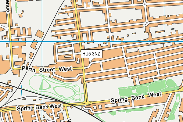 HU5 3NZ map - OS VectorMap District (Ordnance Survey) HU5 3NZ map - OS VectorMap District (Ordnance Survey)