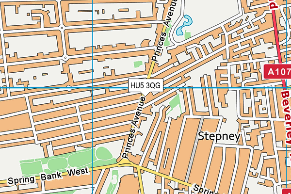 HU5 3QG map - OS VectorMap District (Ordnance Survey) HU5 3QG map - OS VectorMap District (Ordnance Survey)