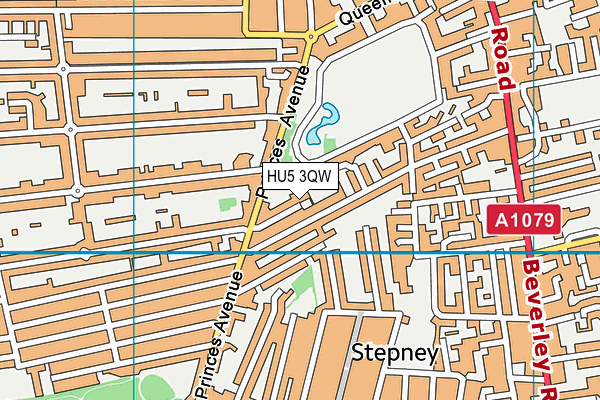 HU5 3QW map - OS VectorMap District (Ordnance Survey) HU5 3QW map - OS VectorMap District (Ordnance Survey)