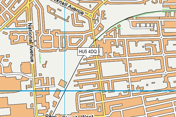 HU5 4DQ map - OS VectorMap District (Ordnance Survey) HU5 4DQ map - OS VectorMap District (Ordnance Survey)