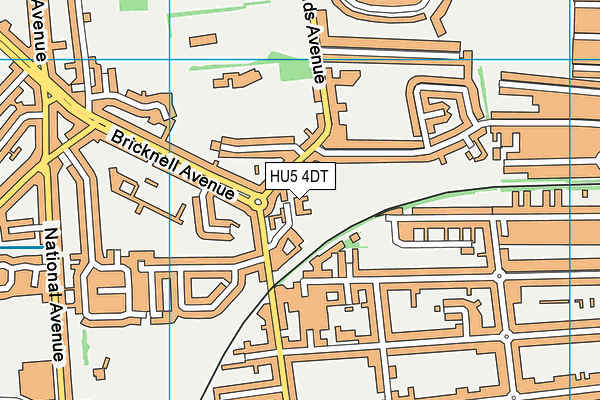 HU5 4DT map - OS VectorMap District (Ordnance Survey) HU5 4DT map - OS VectorMap District (Ordnance Survey)