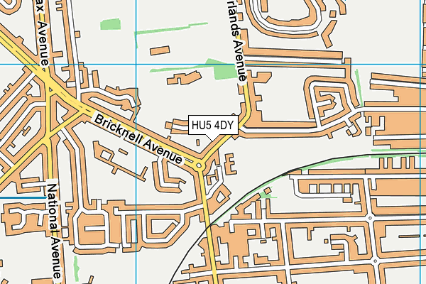 HU5 4DY map - OS VectorMap District (Ordnance Survey) HU5 4DY map - OS VectorMap District (Ordnance Survey)