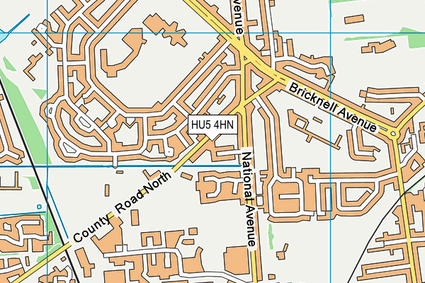 HU5 4HN map - OS VectorMap District (Ordnance Survey) HU5 4HN map - OS VectorMap District (Ordnance Survey)