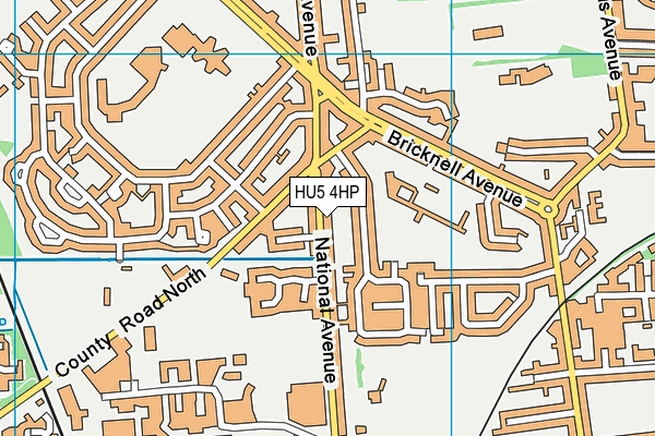HU5 4HP map - OS VectorMap District (Ordnance Survey) HU5 4HP map - OS VectorMap District (Ordnance Survey)
