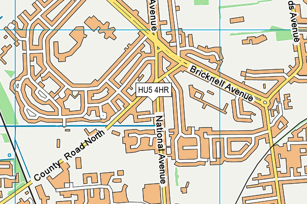 HU5 4HR map - OS VectorMap District (Ordnance Survey) HU5 4HR map - OS VectorMap District (Ordnance Survey)