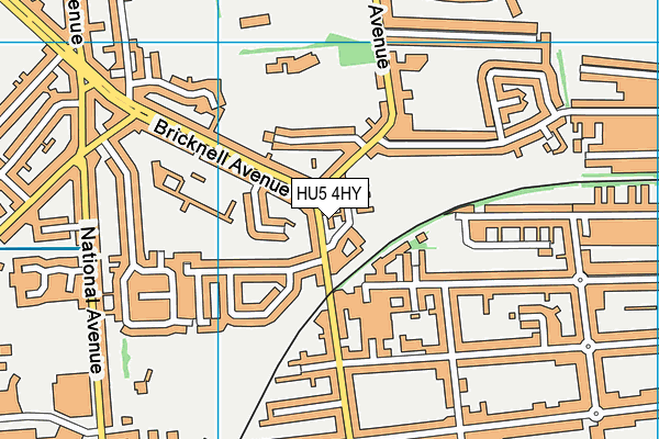 HU5 4HY map - OS VectorMap District (Ordnance Survey) HU5 4HY map - OS VectorMap District (Ordnance Survey)