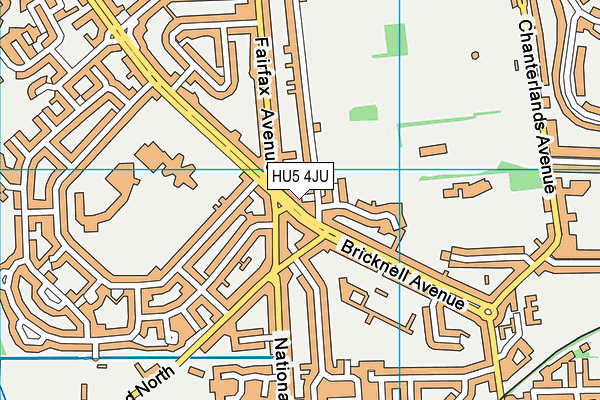 HU5 4JU map - OS VectorMap District (Ordnance Survey) HU5 4JU map - OS VectorMap District (Ordnance Survey)