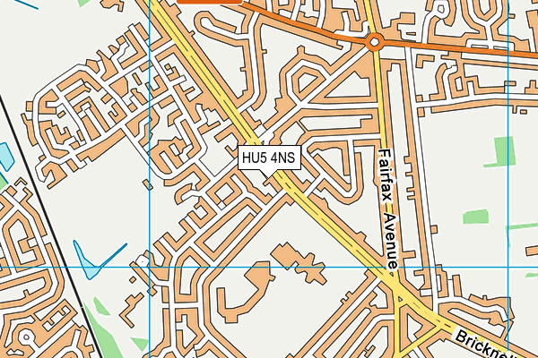 HU5 4NS map - OS VectorMap District (Ordnance Survey) HU5 4NS map - OS VectorMap District (Ordnance Survey)