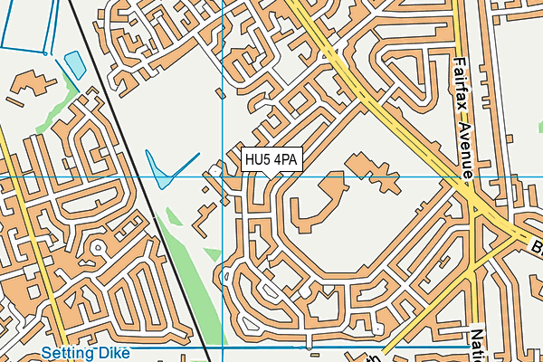 HU5 4PA map - OS VectorMap District (Ordnance Survey) HU5 4PA map - OS VectorMap District (Ordnance Survey)