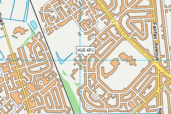 HU5 4PJ map - OS VectorMap District (Ordnance Survey) HU5 4PJ map - OS VectorMap District (Ordnance Survey)