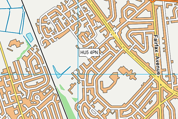 HU5 4PN map - OS VectorMap District (Ordnance Survey) HU5 4PN map - OS VectorMap District (Ordnance Survey)