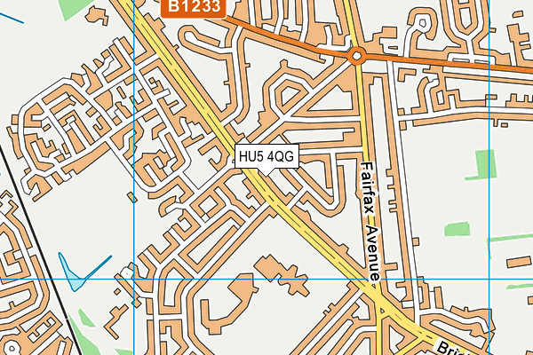 HU5 4QG map - OS VectorMap District (Ordnance Survey) HU5 4QG map - OS VectorMap District (Ordnance Survey)