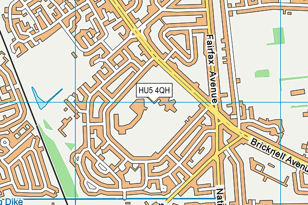 HU5 4QH map - OS VectorMap District (Ordnance Survey) HU5 4QH map - OS VectorMap District (Ordnance Survey)