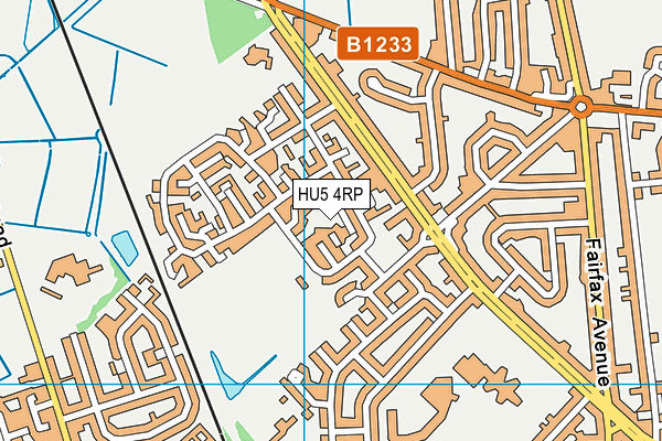 HU5 4RP map - OS VectorMap District (Ordnance Survey) HU5 4RP map - OS VectorMap District (Ordnance Survey)