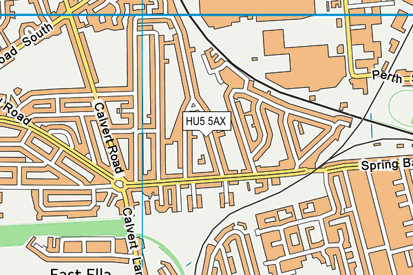 HU5 5AX map - OS VectorMap District (Ordnance Survey) HU5 5AX map - OS VectorMap District (Ordnance Survey)