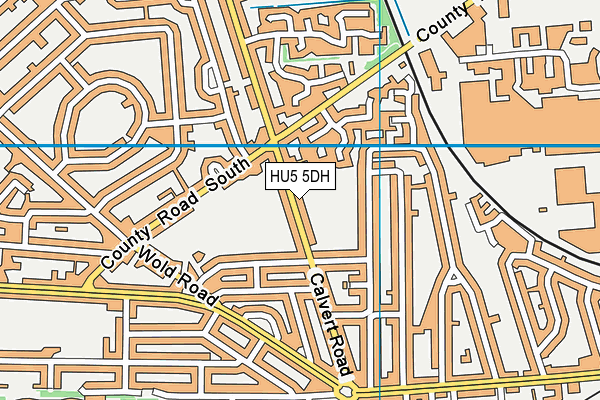 HU5 5DH map - OS VectorMap District (Ordnance Survey) HU5 5DH map - OS VectorMap District (Ordnance Survey)