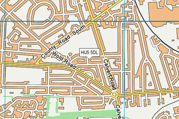 HU5 5DL map - OS VectorMap District (Ordnance Survey) HU5 5DL map - OS VectorMap District (Ordnance Survey)
