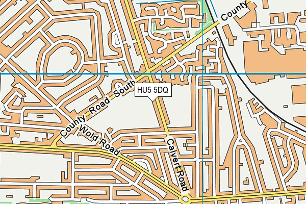 HU5 5DQ map - OS VectorMap District (Ordnance Survey) HU5 5DQ map - OS VectorMap District (Ordnance Survey)