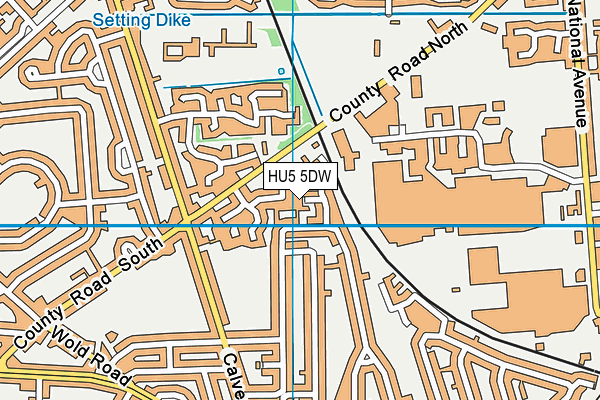 HU5 5DW map - OS VectorMap District (Ordnance Survey) HU5 5DW map - OS VectorMap District (Ordnance Survey)