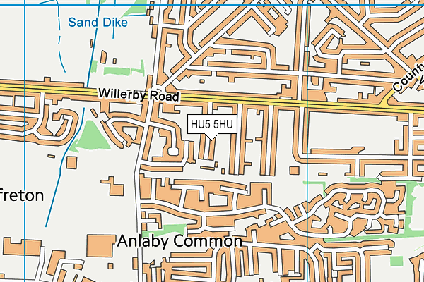 HU5 5HU map - OS VectorMap District (Ordnance Survey) HU5 5HU map - OS VectorMap District (Ordnance Survey)