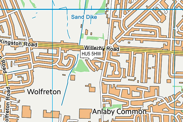 HU5 5HW map - OS VectorMap District (Ordnance Survey) HU5 5HW map - OS VectorMap District (Ordnance Survey)