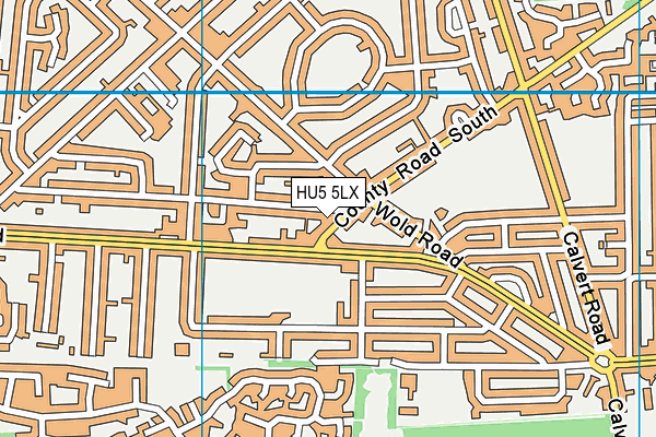 HU5 5LX map - OS VectorMap District (Ordnance Survey) HU5 5LX map - OS VectorMap District (Ordnance Survey)