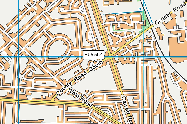 HU5 5LZ map - OS VectorMap District (Ordnance Survey) HU5 5LZ map - OS VectorMap District (Ordnance Survey)