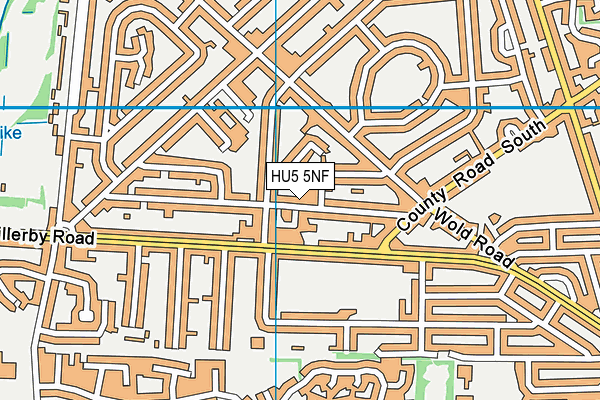 HU5 5NF map - OS VectorMap District (Ordnance Survey) HU5 5NF map - OS VectorMap District (Ordnance Survey)