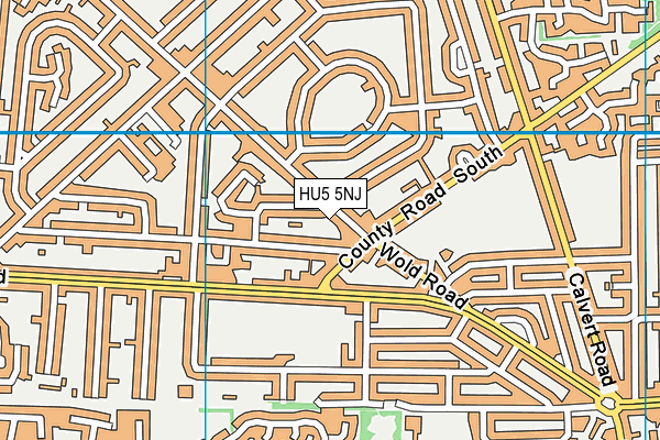 HU5 5NJ map - OS VectorMap District (Ordnance Survey) HU5 5NJ map - OS VectorMap District (Ordnance Survey)