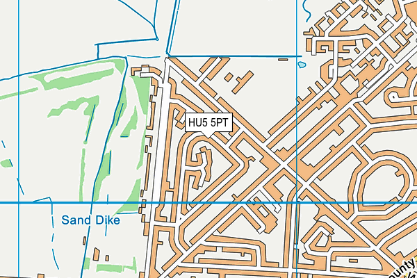 HU5 5PT map - OS VectorMap District (Ordnance Survey) HU5 5PT map - OS VectorMap District (Ordnance Survey)