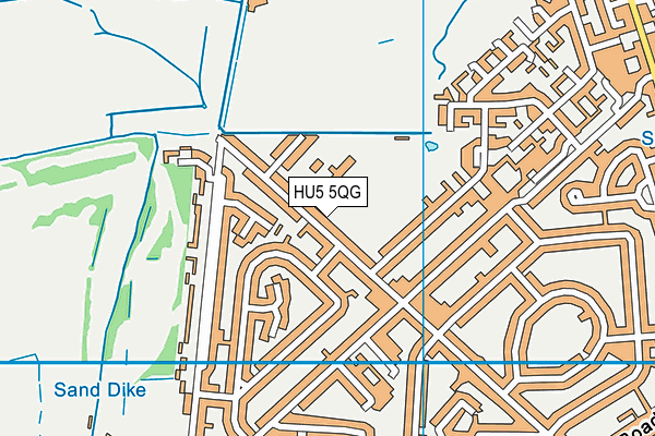 HU5 5QG map - OS VectorMap District (Ordnance Survey) HU5 5QG map - OS VectorMap District (Ordnance Survey)
