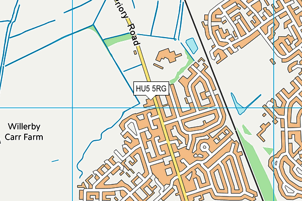 HU5 5RG map - OS VectorMap District (Ordnance Survey) HU5 5RG map - OS VectorMap District (Ordnance Survey)