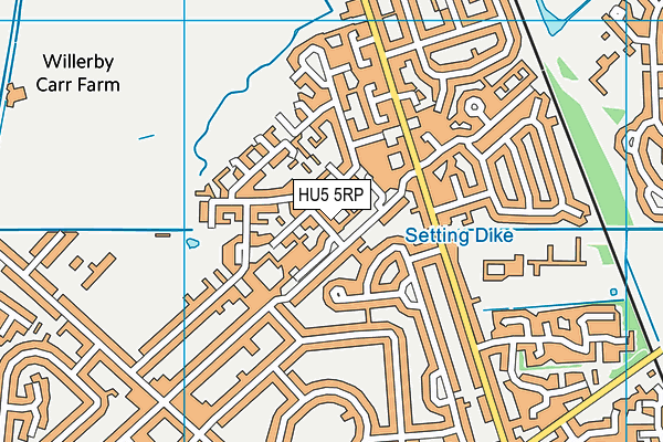 HU5 5RP map - OS VectorMap District (Ordnance Survey) HU5 5RP map - OS VectorMap District (Ordnance Survey)