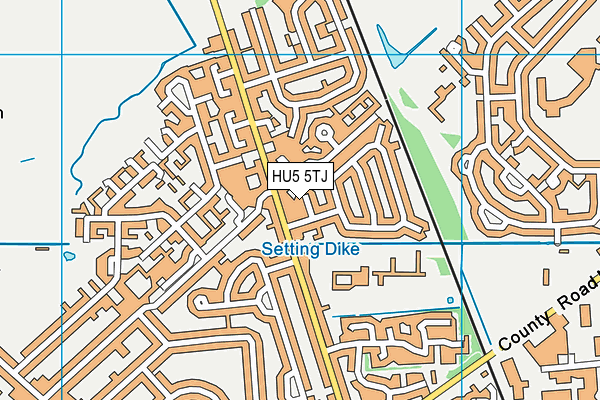 HU5 5TJ map - OS VectorMap District (Ordnance Survey) HU5 5TJ map - OS VectorMap District (Ordnance Survey)