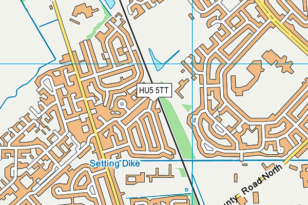 HU5 5TT map - OS VectorMap District (Ordnance Survey) HU5 5TT map - OS VectorMap District (Ordnance Survey)