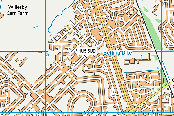 HU5 5UD map - OS VectorMap District (Ordnance Survey) HU5 5UD map - OS VectorMap District (Ordnance Survey)
