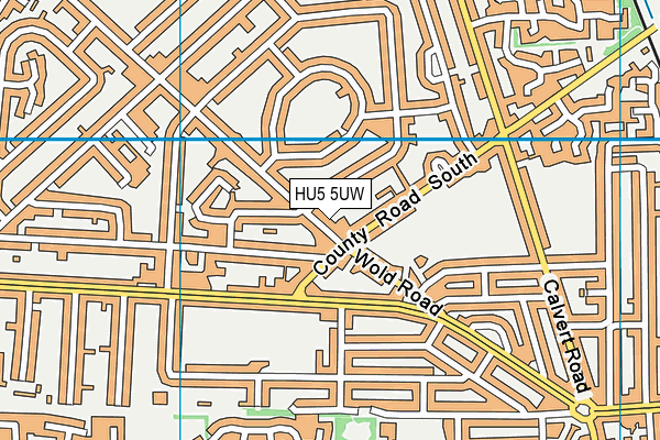 HU5 5UW map - OS VectorMap District (Ordnance Survey) HU5 5UW map - OS VectorMap District (Ordnance Survey)