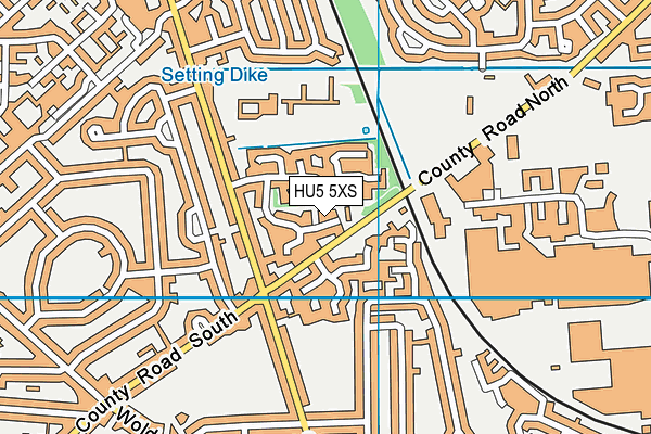 HU5 5XS map - OS VectorMap District (Ordnance Survey) HU5 5XS map - OS VectorMap District (Ordnance Survey)