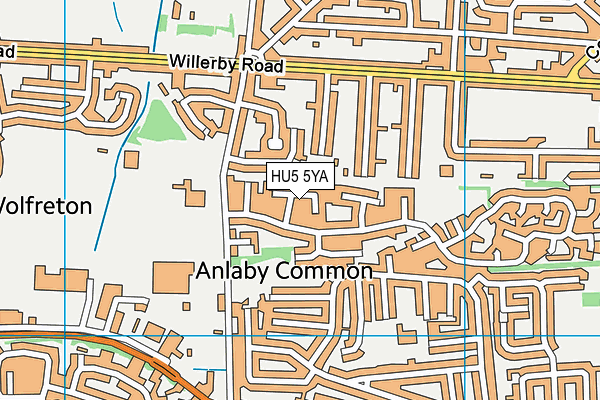 HU5 5YA map - OS VectorMap District (Ordnance Survey) HU5 5YA map - OS VectorMap District (Ordnance Survey)